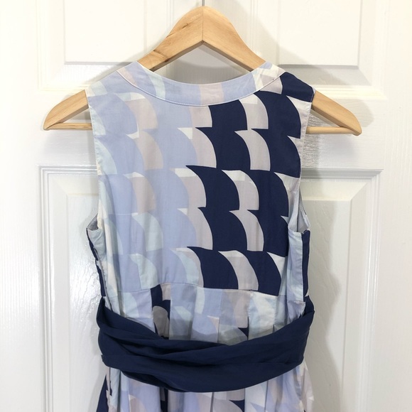 SOLD Maeve Anthropologie Blue Waves Dress - Picture 5 of 8